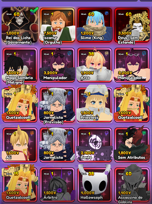 PERSONAGENS ANIME VANGUARD ATUALIZADO