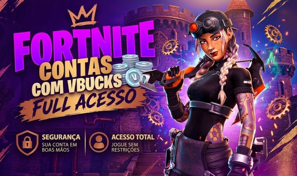 CONTA FORTNITE 500 V-BUCKS FULL ACESSO | SKINS SURPRESA | MELHOR PREÇO!