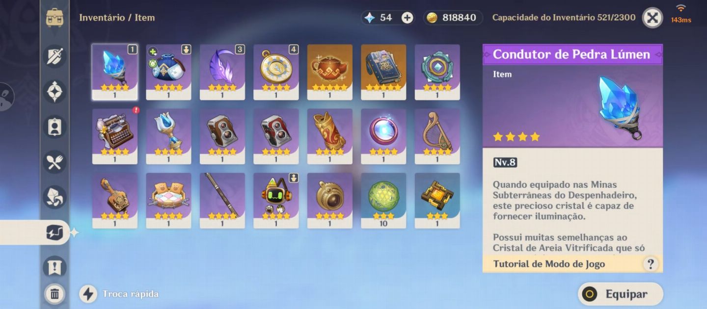 CONTA GENSHIN -ZHONGLI+KAZUHA+ T5+ALOY+KEQUING+ALTAS