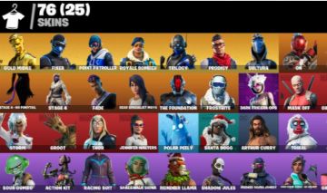 CONTA DE FORTNITE COM GOLD MIDAS/GROOT +76 SKINS +92 DANCES - FULL ACESSO