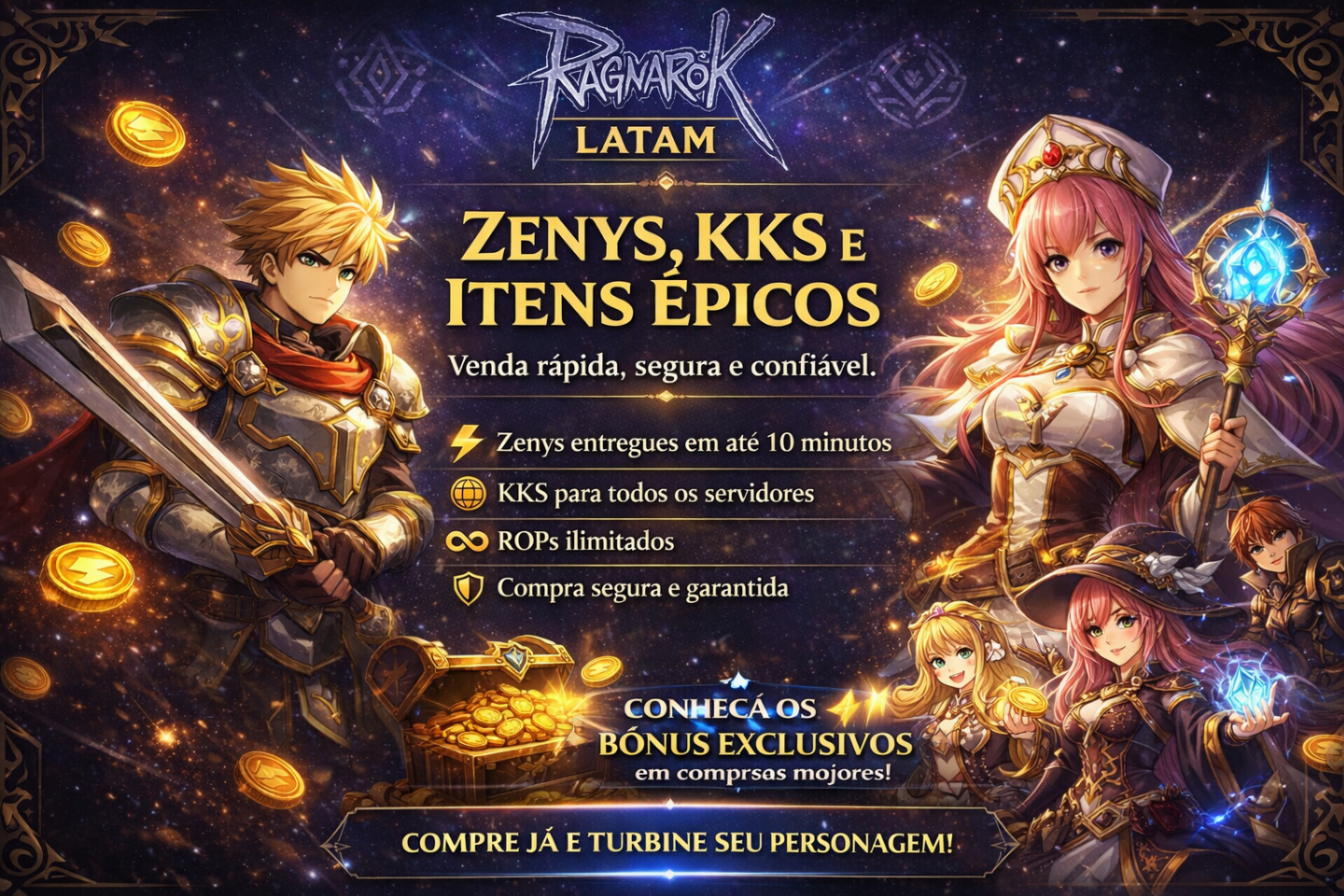 [MELHOR PREÇO] ZENY / RAGNAROK LATAM / ITENS | FREYA | ENTREGA RÁPIDA / ROLATAM