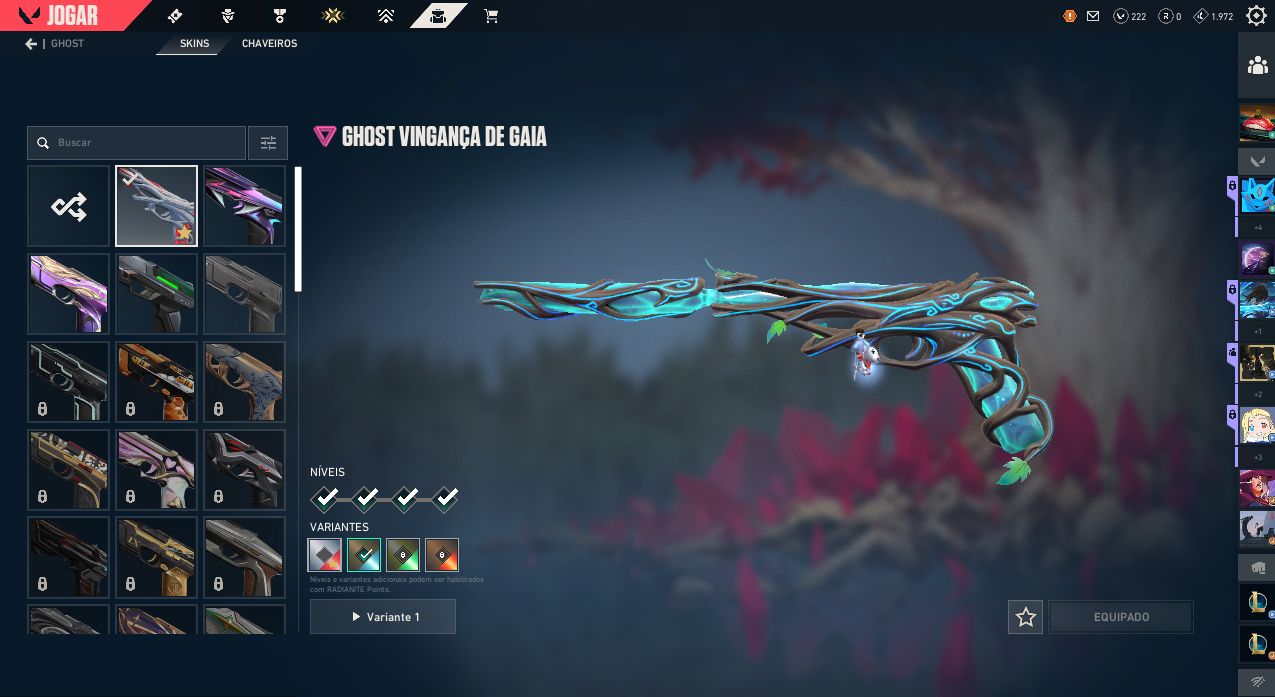Conta valorant pacote aeris e phantom champions 2026