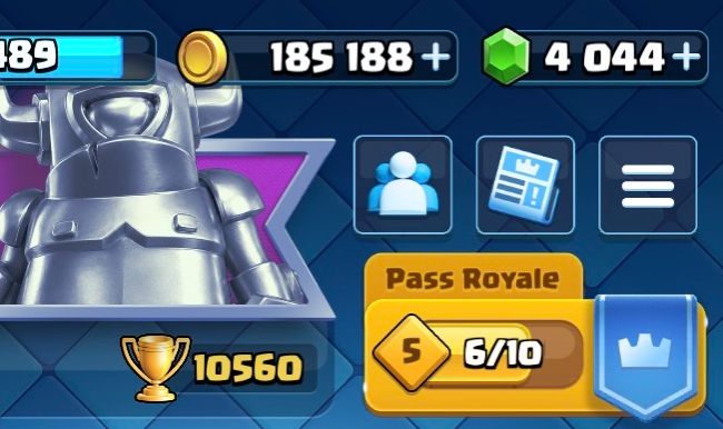 Conta Clash Royale 10560 troféus,4 mil joias