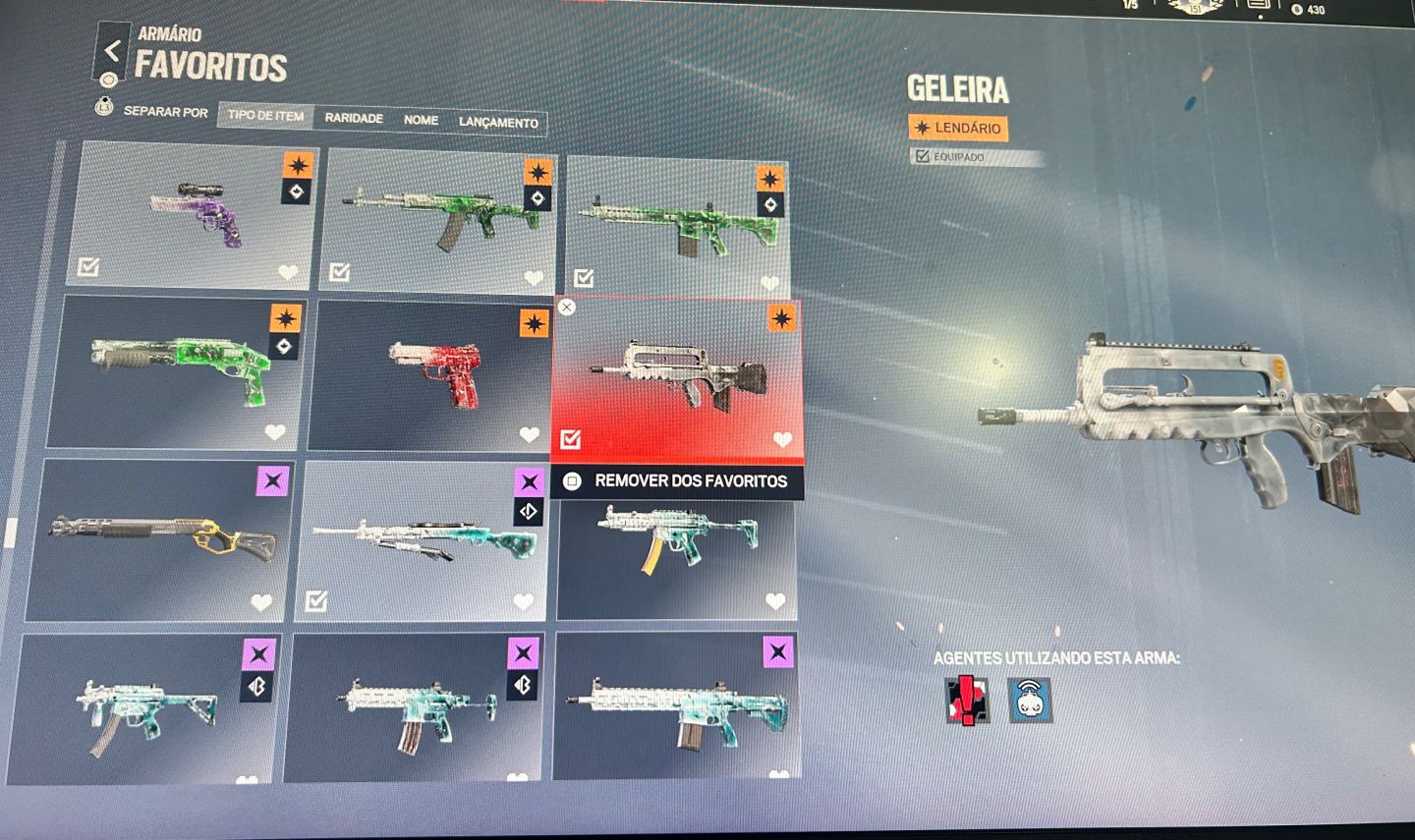 R6 LVL 150 GELEIRA F2 TWITCH + 40 ELITES + MIRA ROXA + ONAMI + 40 ELITES!!