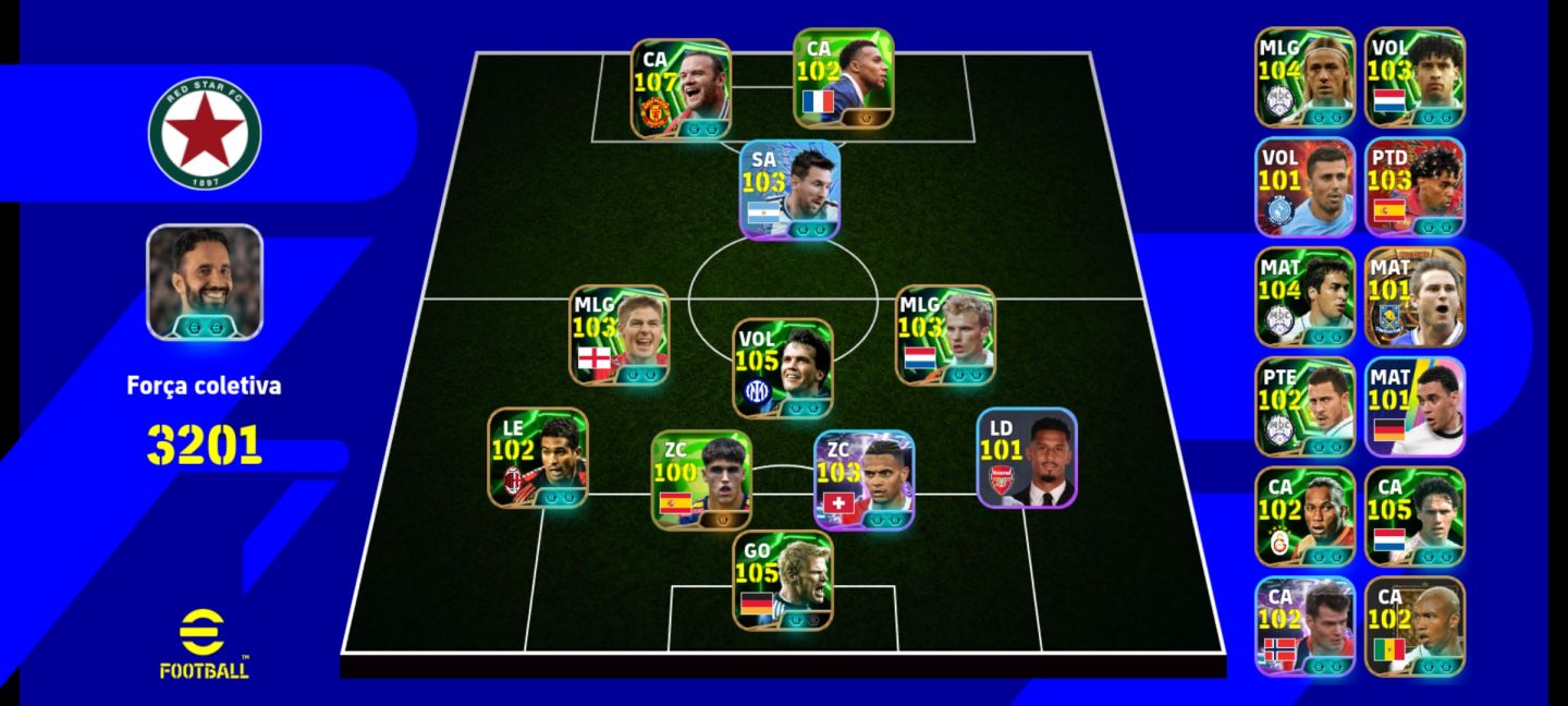 Conta eFootball Completa | Time 3201