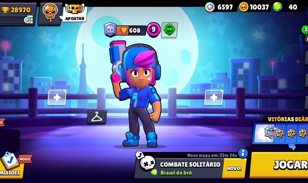 -Conta do Brawl Star boa com 28.970 troféus e incluindo a conta do Clash-