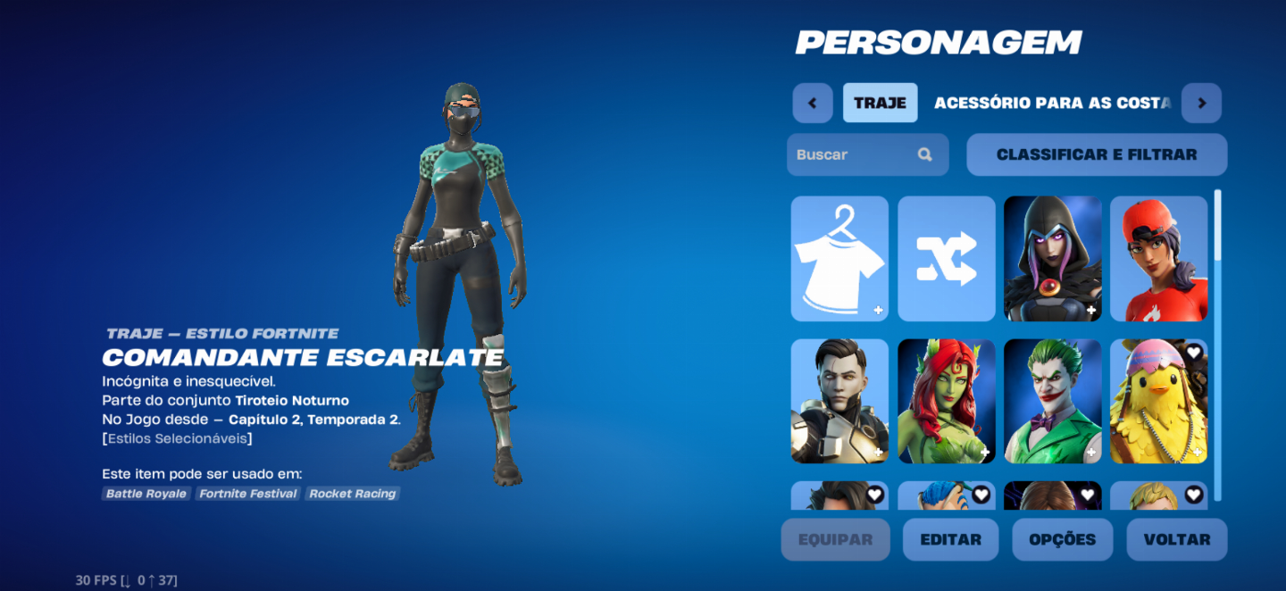 Conta de Fortnite com 44 skins