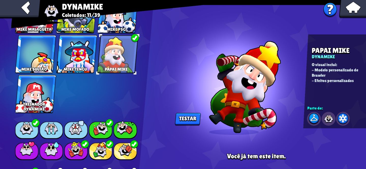 CONTA BRAWL STARS EXCLUSIVA COM SKINS MUITO DESEJADAS...