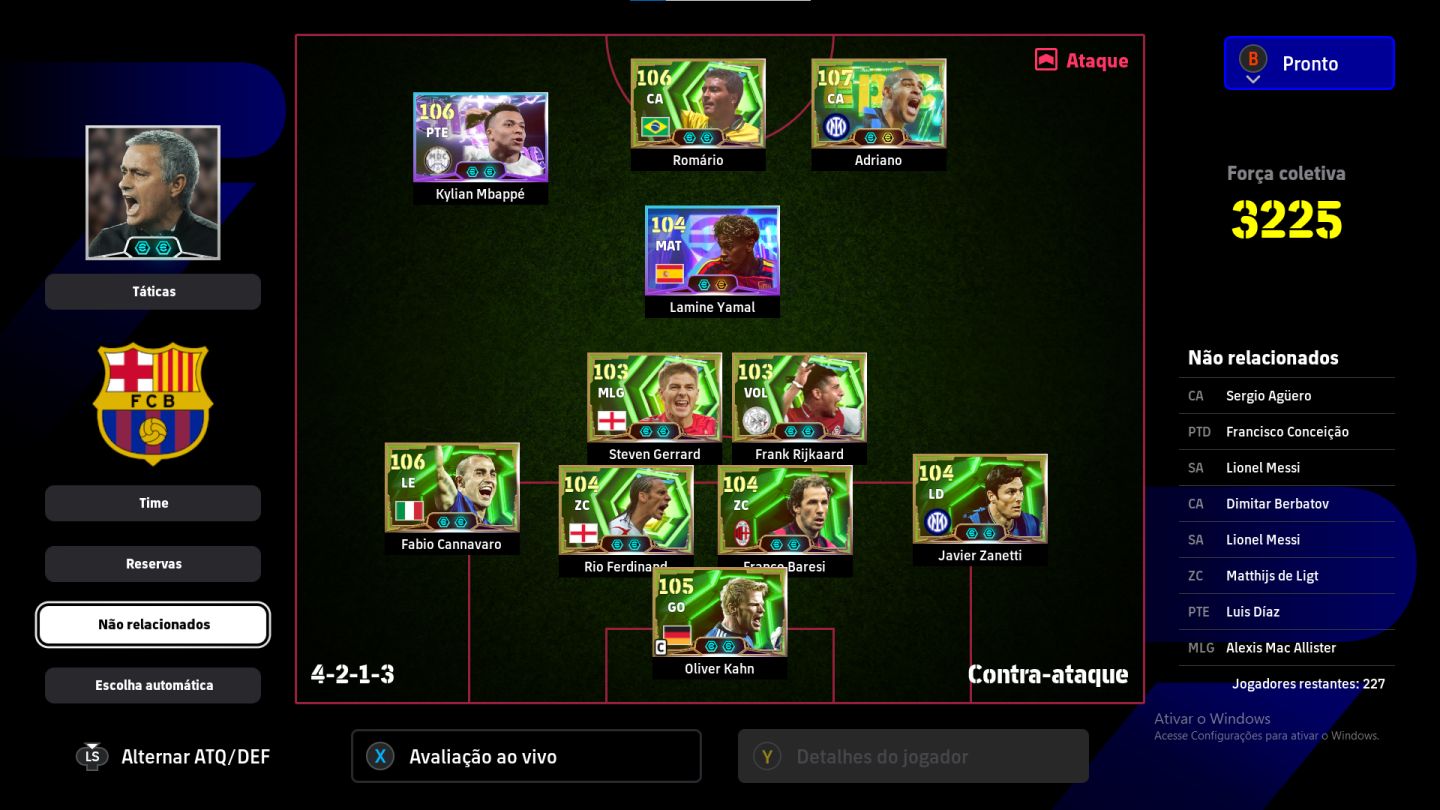 CONTA 3240 DE FORÇA ROMARIO E ADRIANO NO ATAQUE