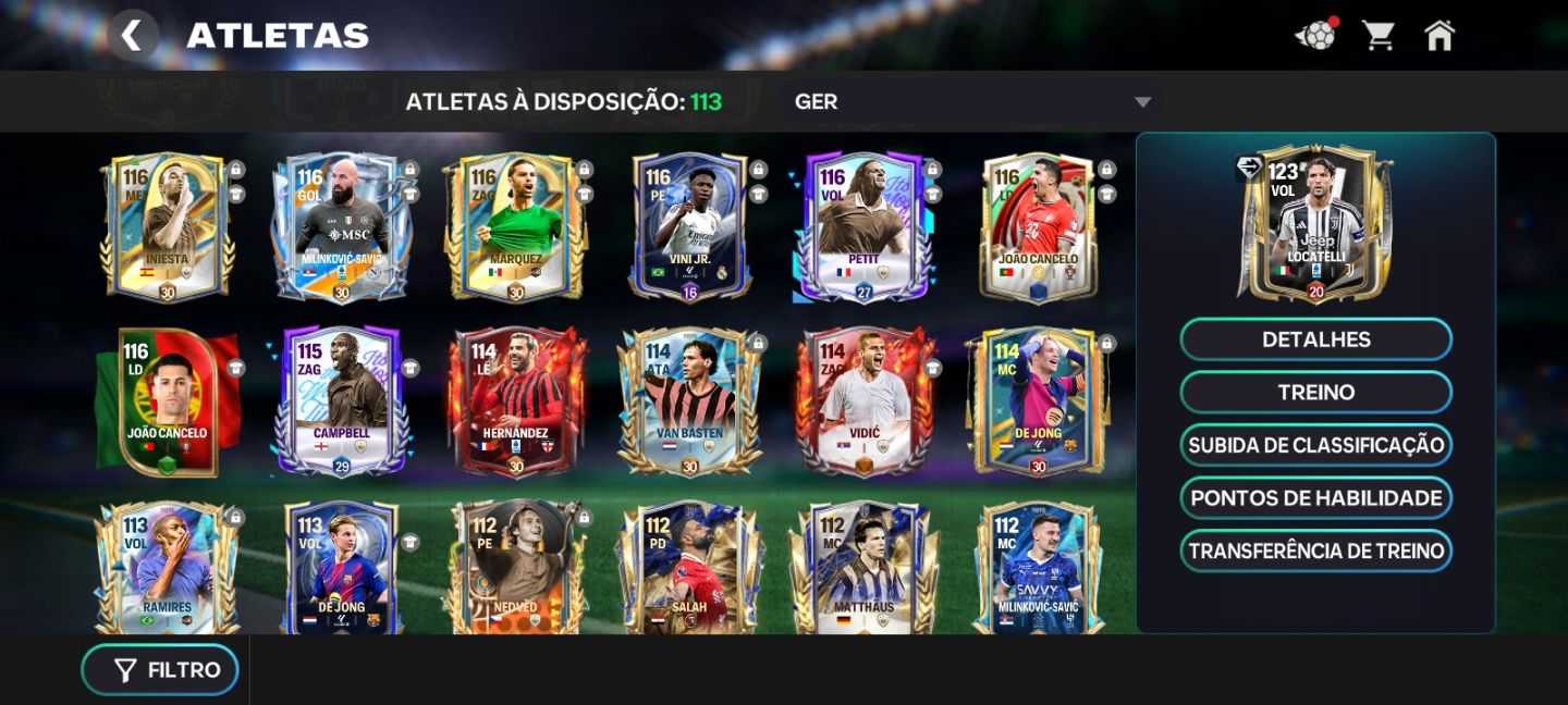 Conta FIFA Mobile Completa | Elenco Muito Forte