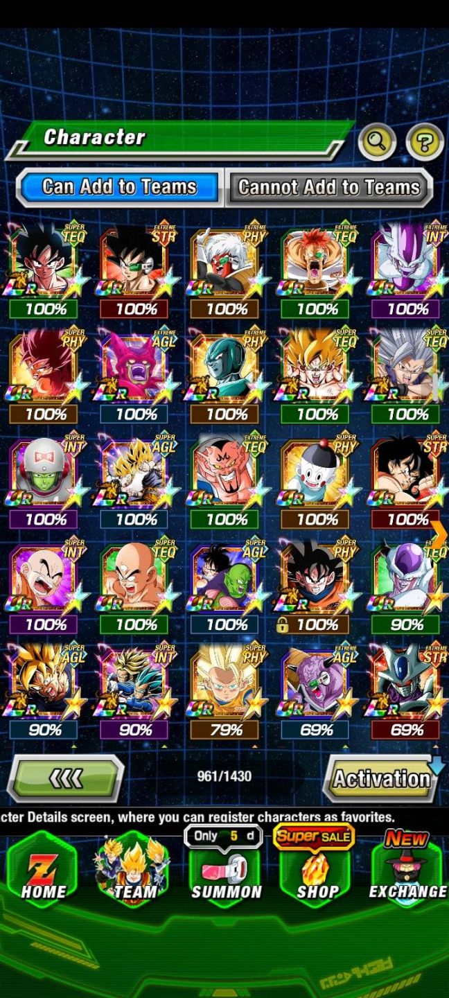 Conta de dokkan em evoluçao boa para se divertir