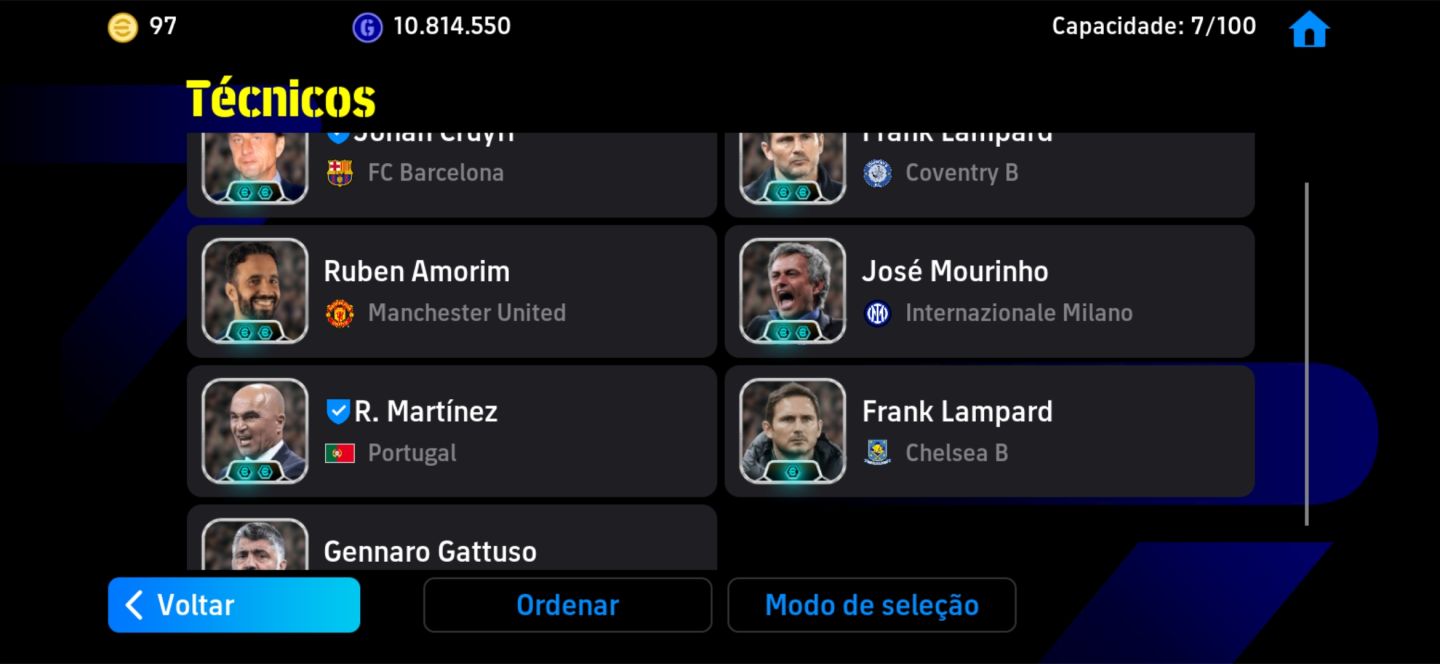 Conta de efootball mobile competitiva para pegar divisao 1