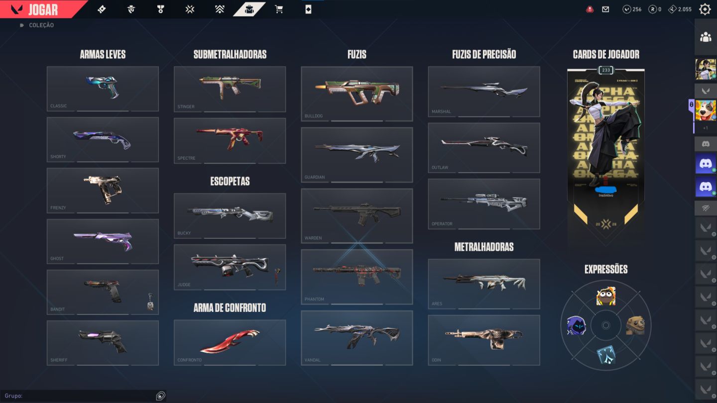 CONTA VALORANT FULL SKIN