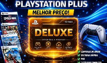 PS PLUS DELUXE 30 DIAS COMPARTILHADA LIMITADA | MELHOR PREÇO | PS5