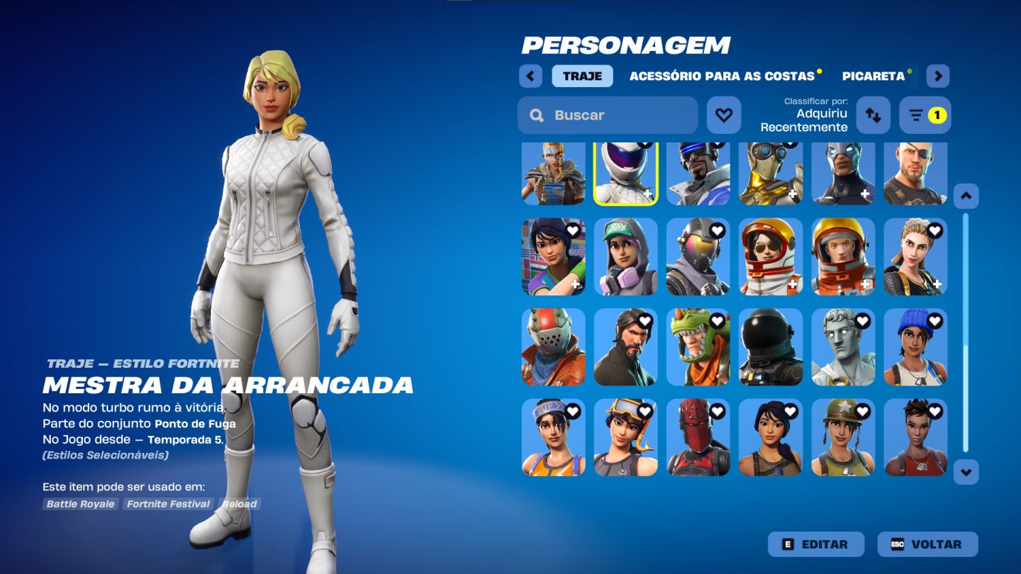CONTA FORTNITE COM S3 E TUBARAO MAKO