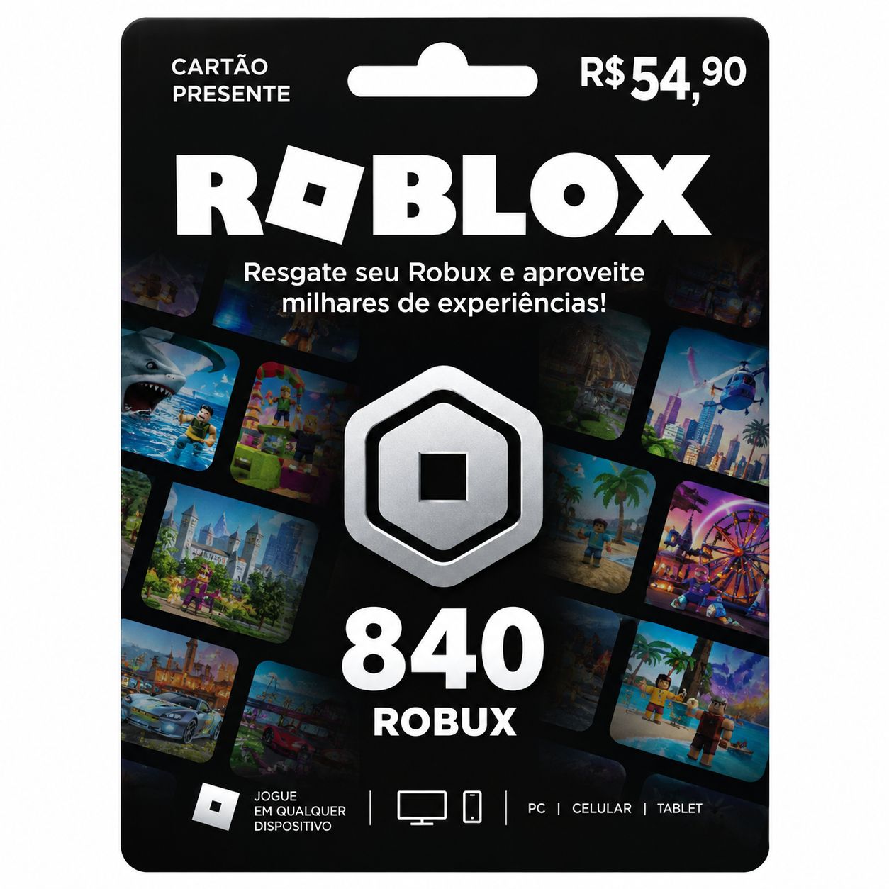Roblox - 840 Robux com Desconto!!!!!!