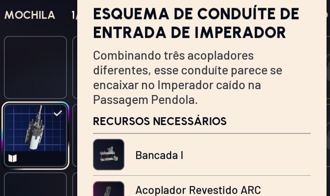 BLUEPRINT CONDUITE IMPERADOR