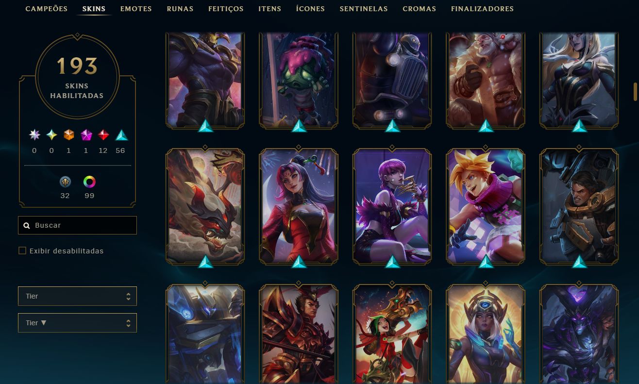 CONTA LOL MESTRE 300PDL+ / 193 SKINS / LV 339 / FULL ACESSO AOS DADOS /
