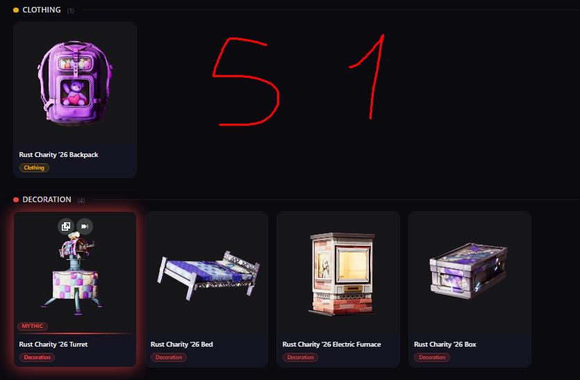 [DROP NOVO] RUST TWITCH/KICK DROPS / 49+50+51+52+53 (56 SKINS)