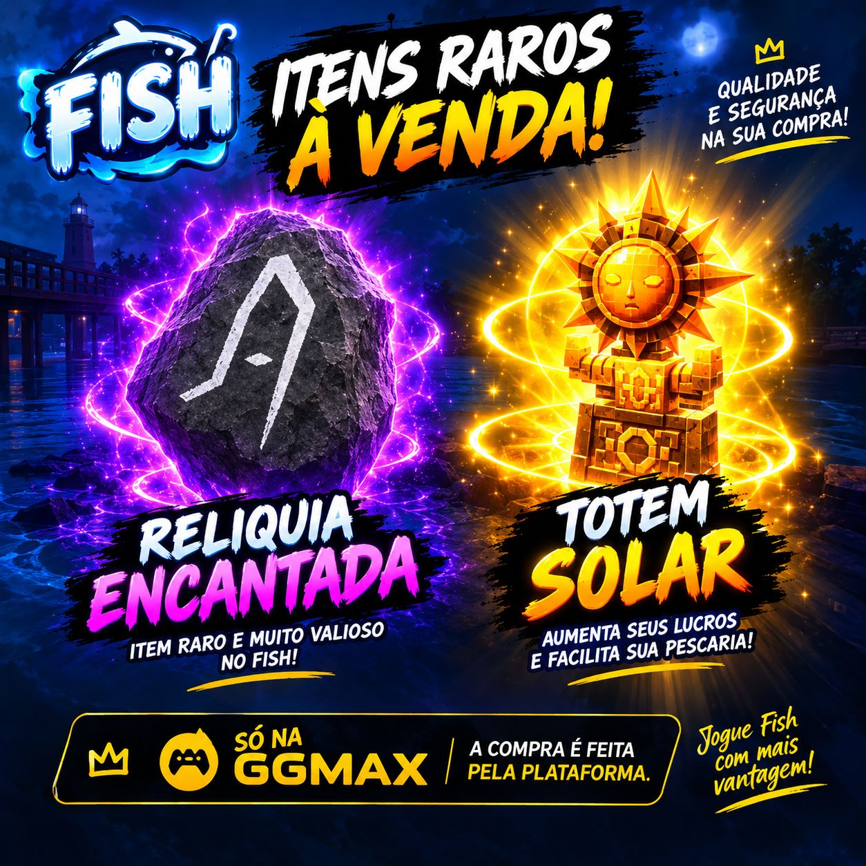 FISH ROBLOX | RELÍQUIA ENCANTADA + TOTEM SOLAR