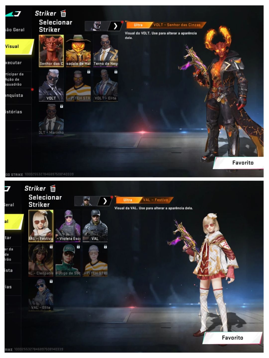 Conta Bs Antiga Contem 6 Passes +de 23 Skins de Armas +de 15 Skins de Personagen