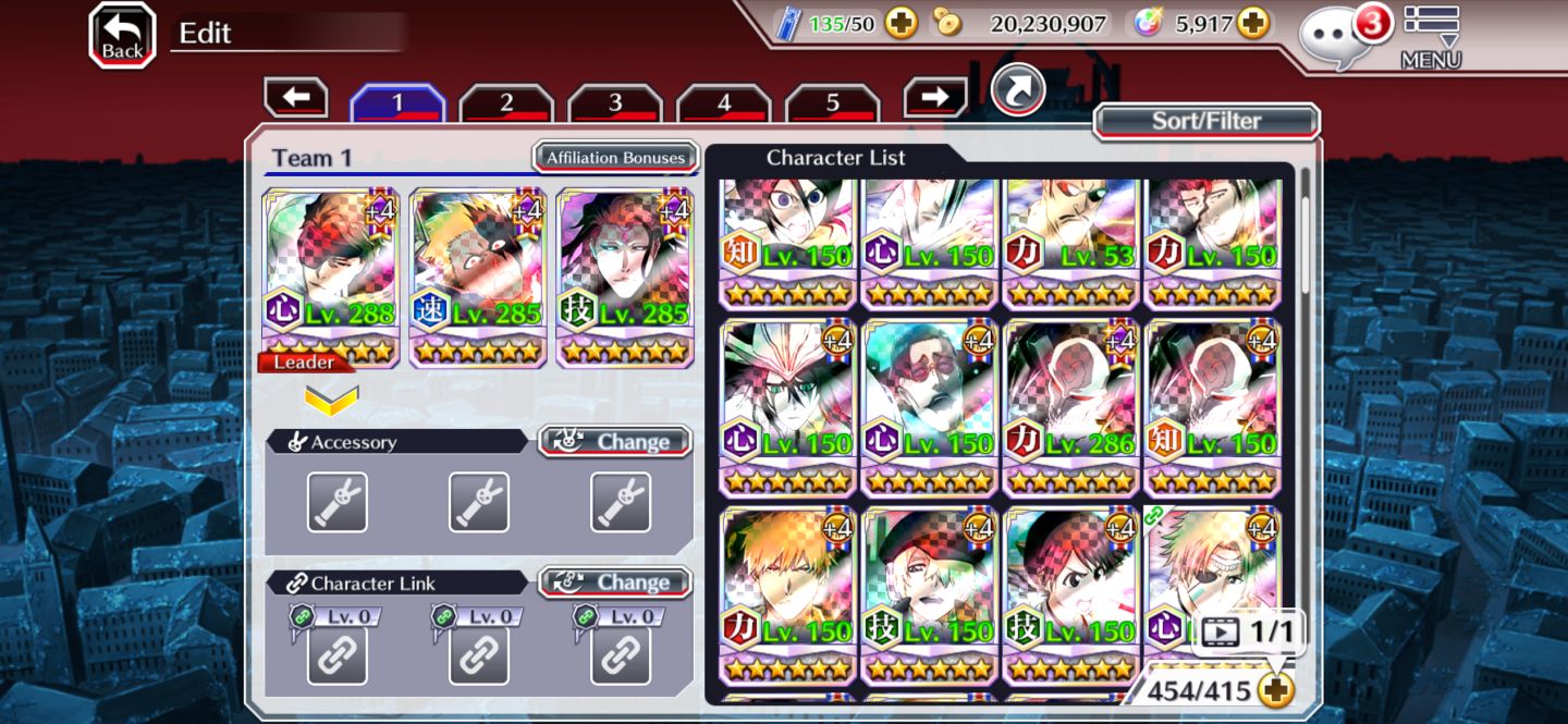 Conta insana de BLEACH BRAVE SOUL