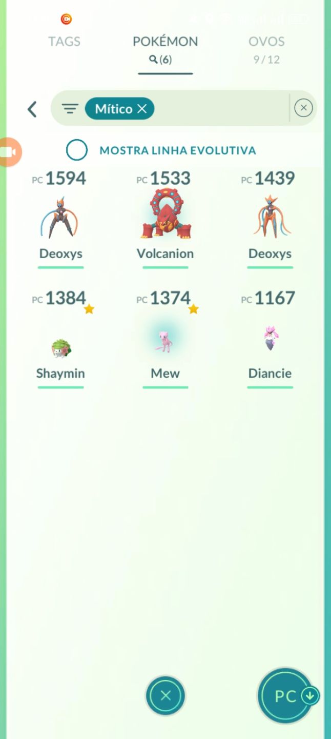 Conta nível 46e 6místico e 88 lendários e 9 mewtwo de armadura 1 mewtwo 100%
