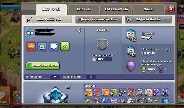 Conta antiga do clash of clans