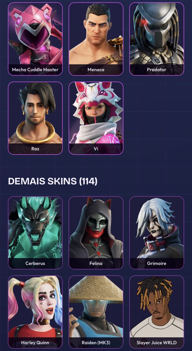 Conta Fortnite BARATA com 128 SKINS + 179 PICARETAS