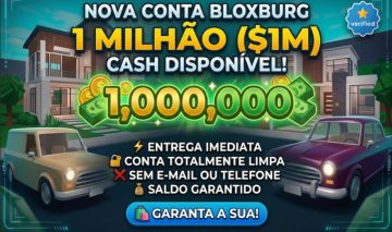 [50%] OFF DINHEIRO E CONTAS BLOXBURG!!!