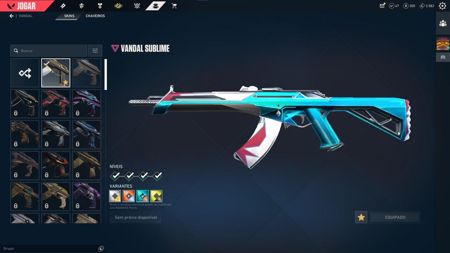 CONTA SMURF SEM RANK (D2 ATO PASSADO) PEAK ASCENDENTE 1, 2 SKINS