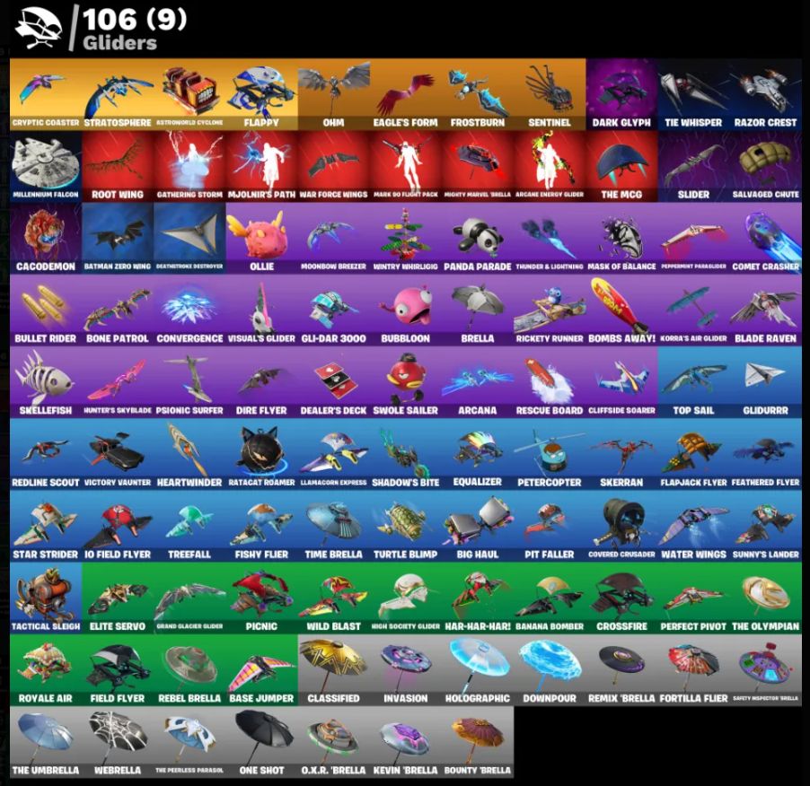 CONTA DE FORTINITE PRA IR RAPIDO COM 98 SKINS C/ BLUE STRIKER CALAMITY E MUITO++