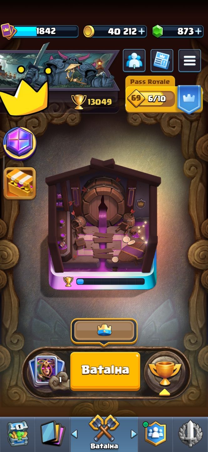 CONTA MEGA GEMADA DE CLASH ROYALE