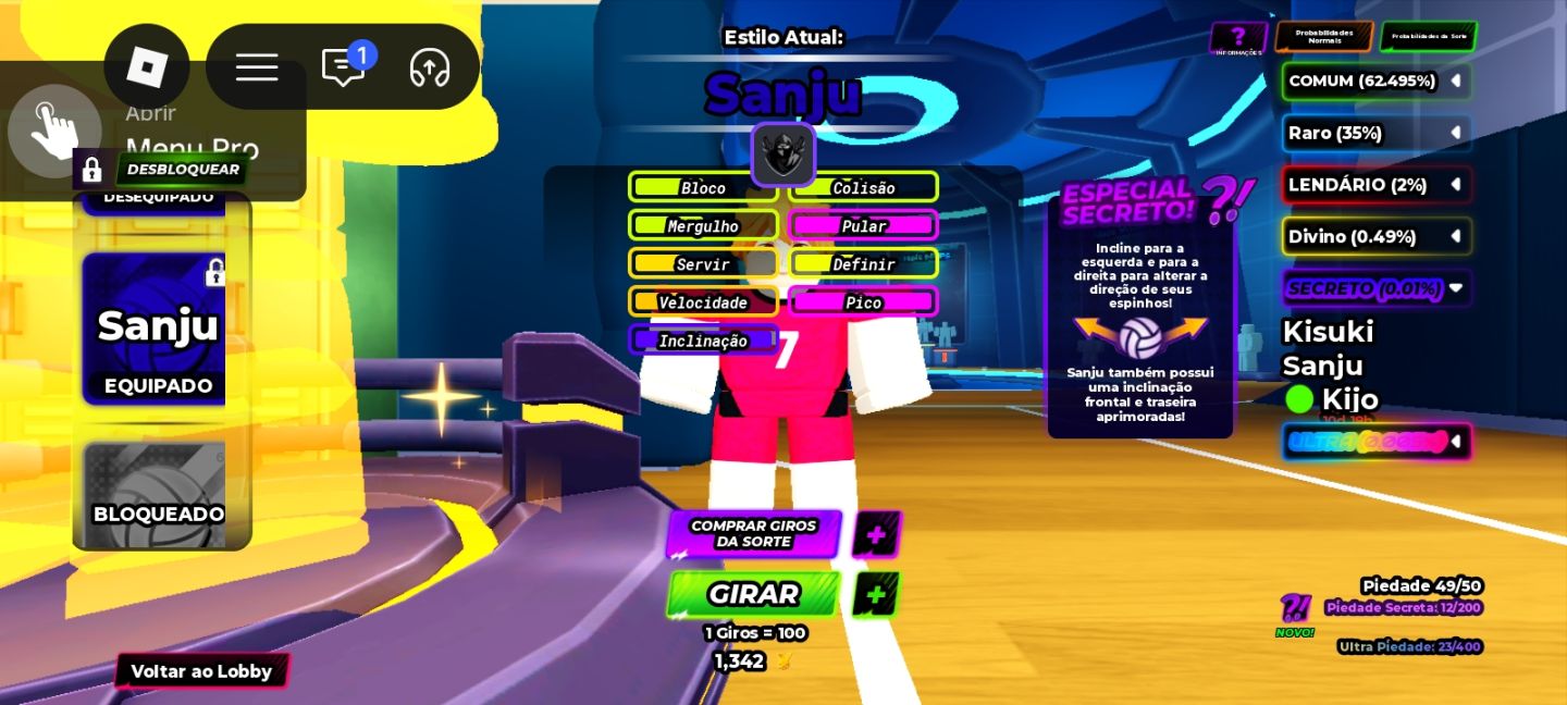Conta com MAMORI sanu e kisuki,conta com skin de robux,conta mais barata do site