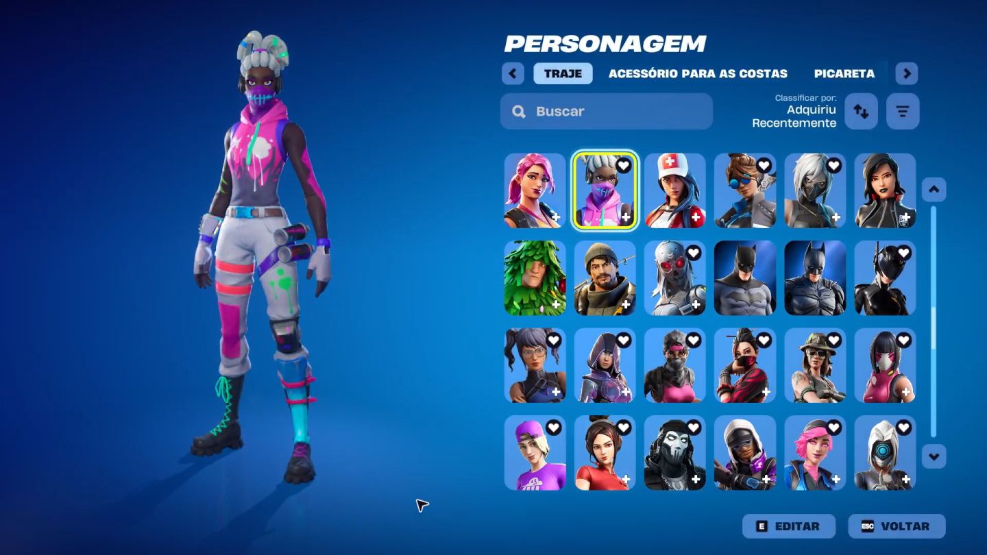 CONTA FORTNITE COM SALVE O MUNDO, TRAVIS , GLOW ETC