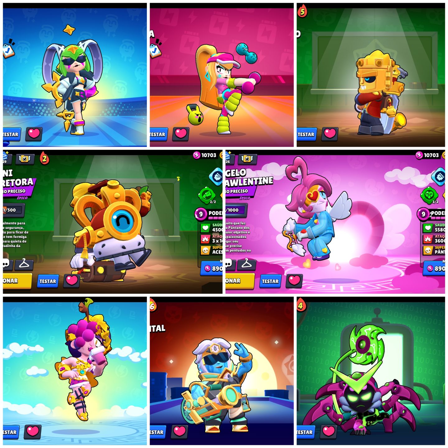 Conta Brawl Stars Smurf (4 passes completos e skins)