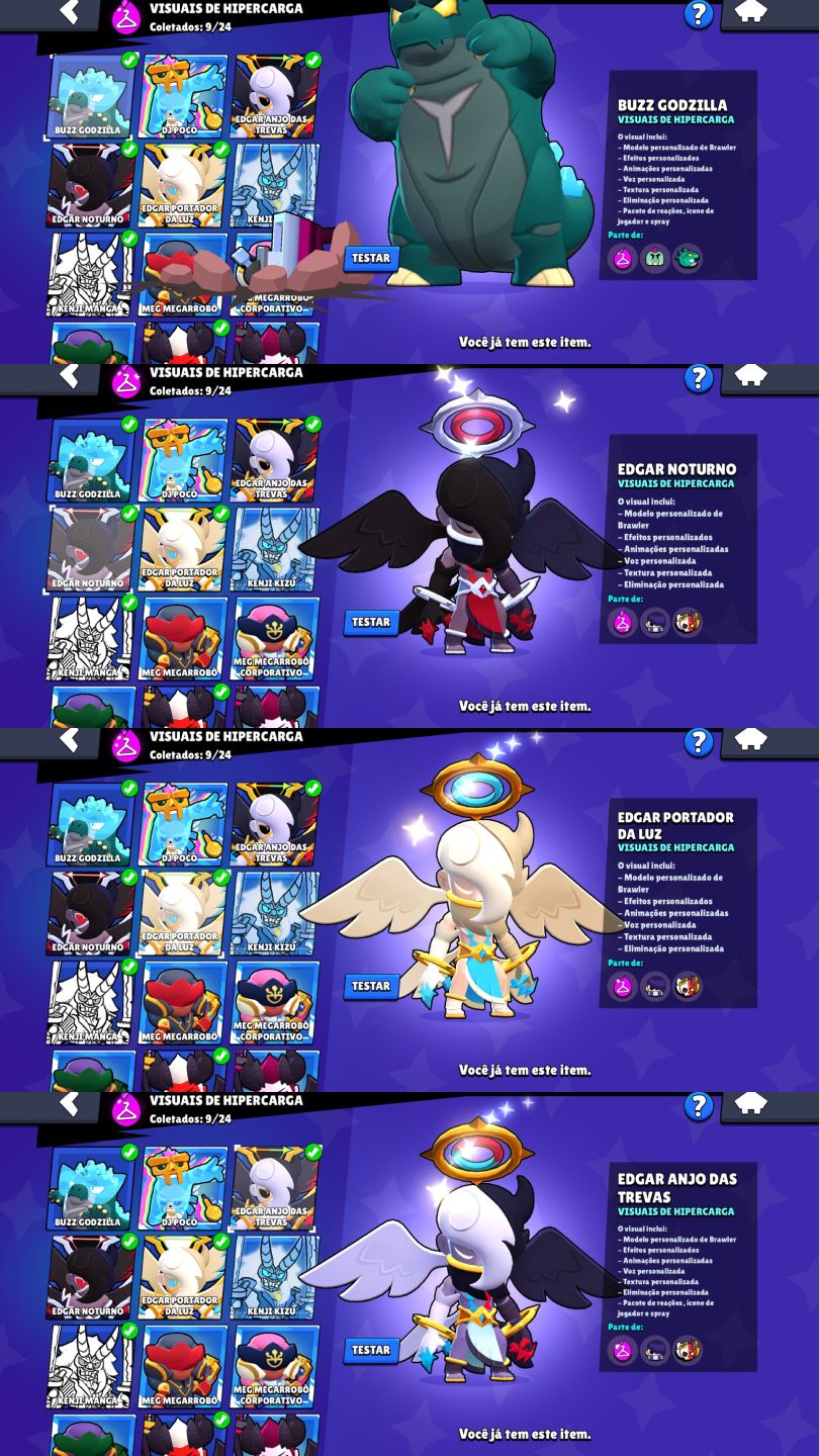 CONTA DE BRAWL STARS 70K DE TROFEUS |108 BRAWLERS VARIAS FAMA