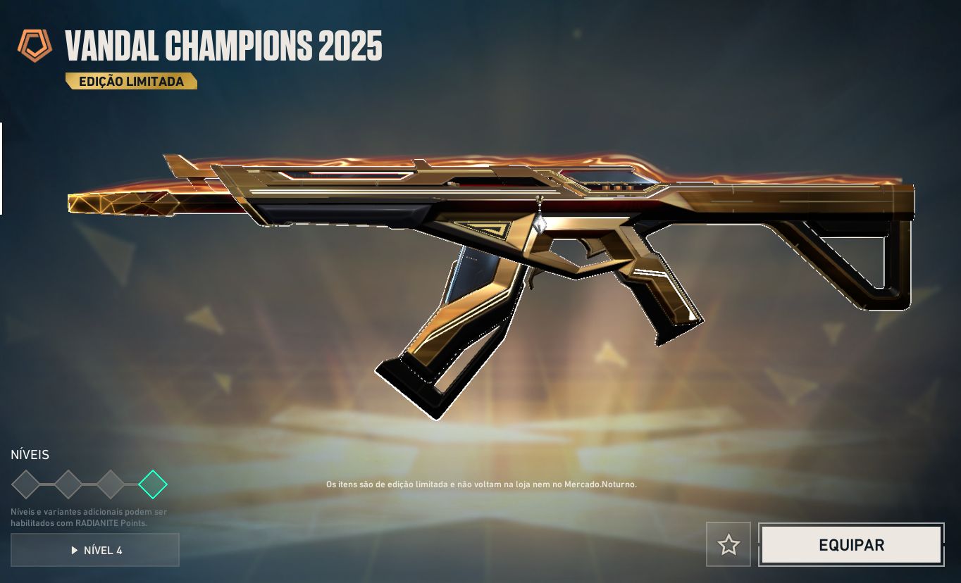 Conta valorant com vandal faca champions faca do vct 25