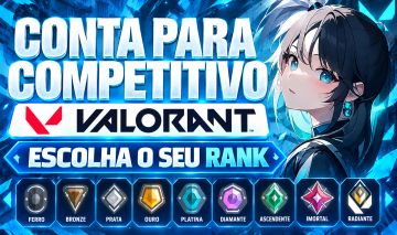 CONTA VALORANT FULL ACESSO | ESCOLHA SEU RANK | PRONTA PARA O COMPETITIVO