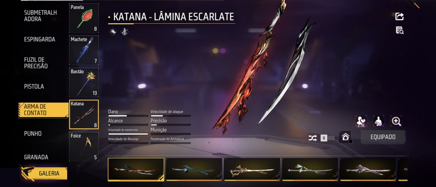 Conta Free Fire level 55