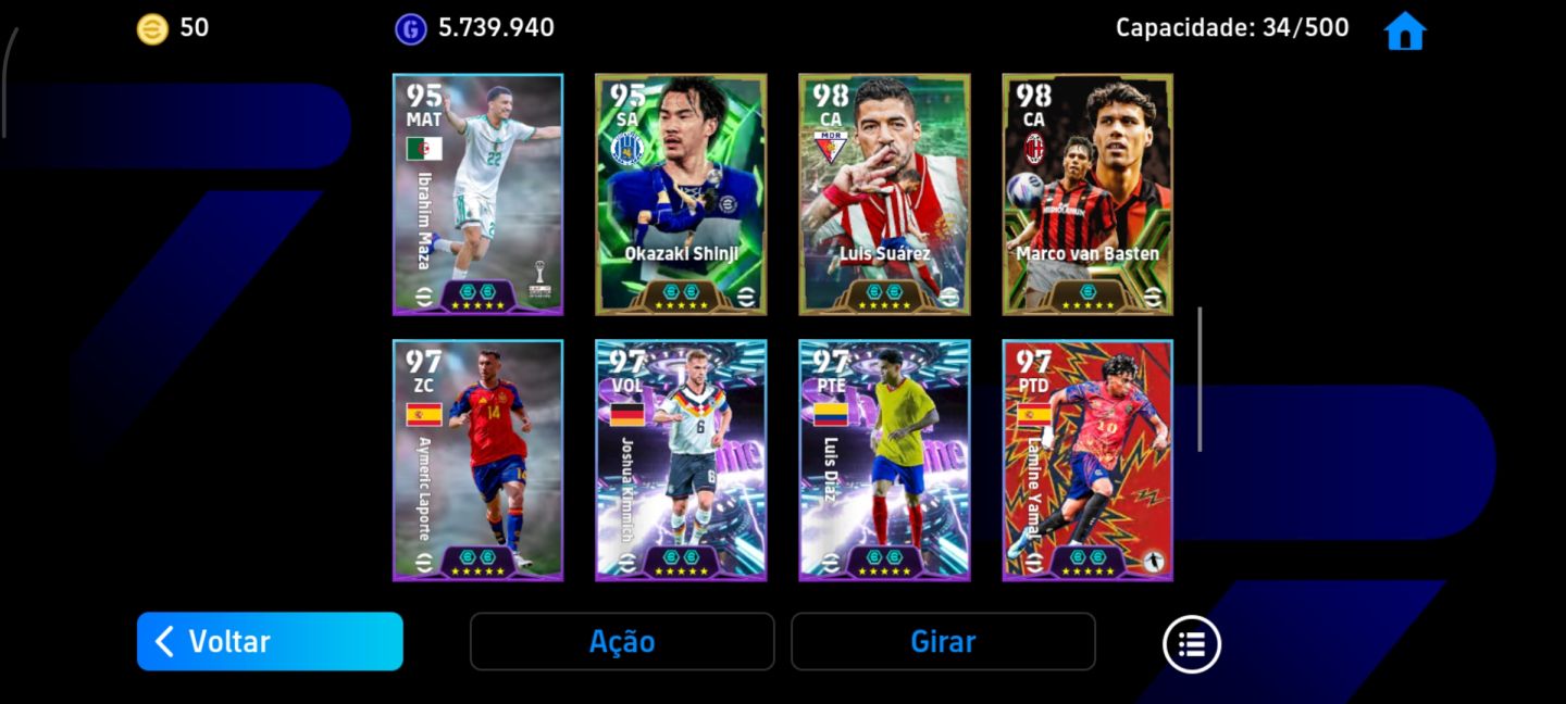 CONTA EFOOTBALL MOBILE !