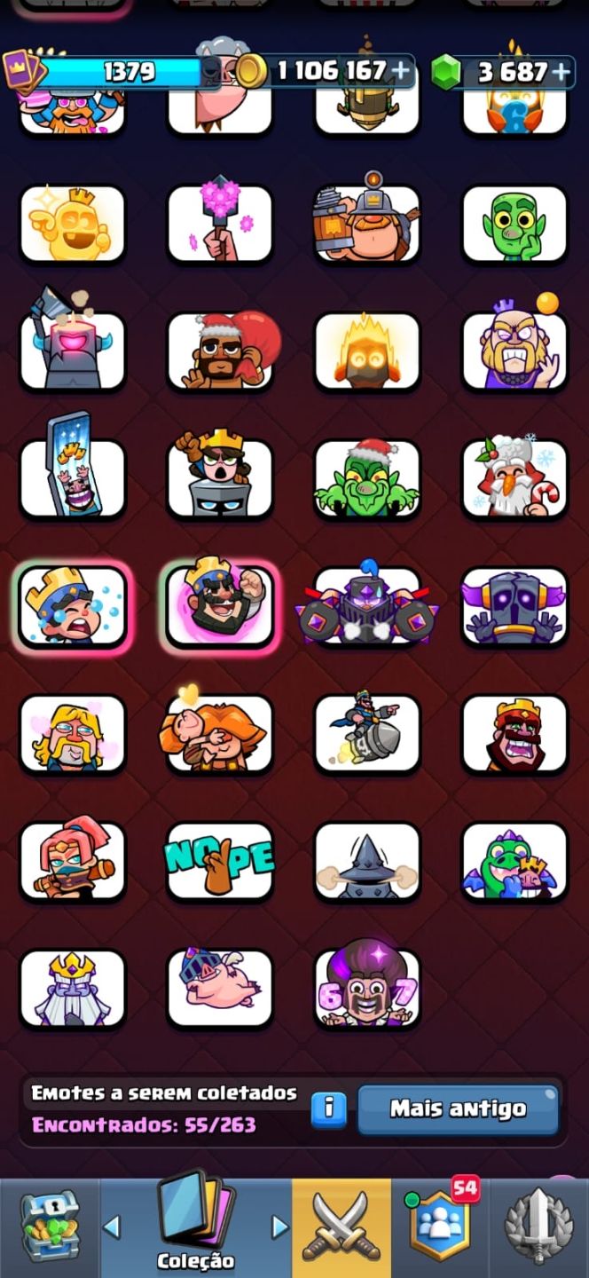 Conta Clash Royale mto boa arena 21 com quase todas as cartas oferta
