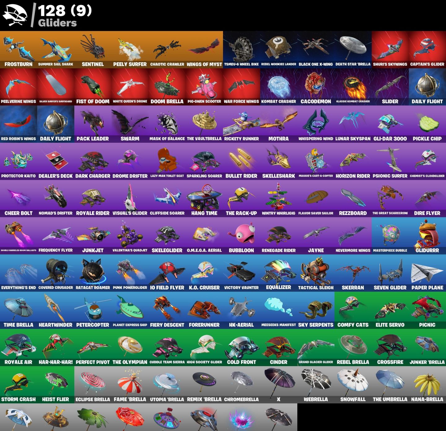 CONTA FORTNITE 216 SKINS PRIMEIRO EMAIL RARIDADE COM VARIAS SKINS ANTIGAS
