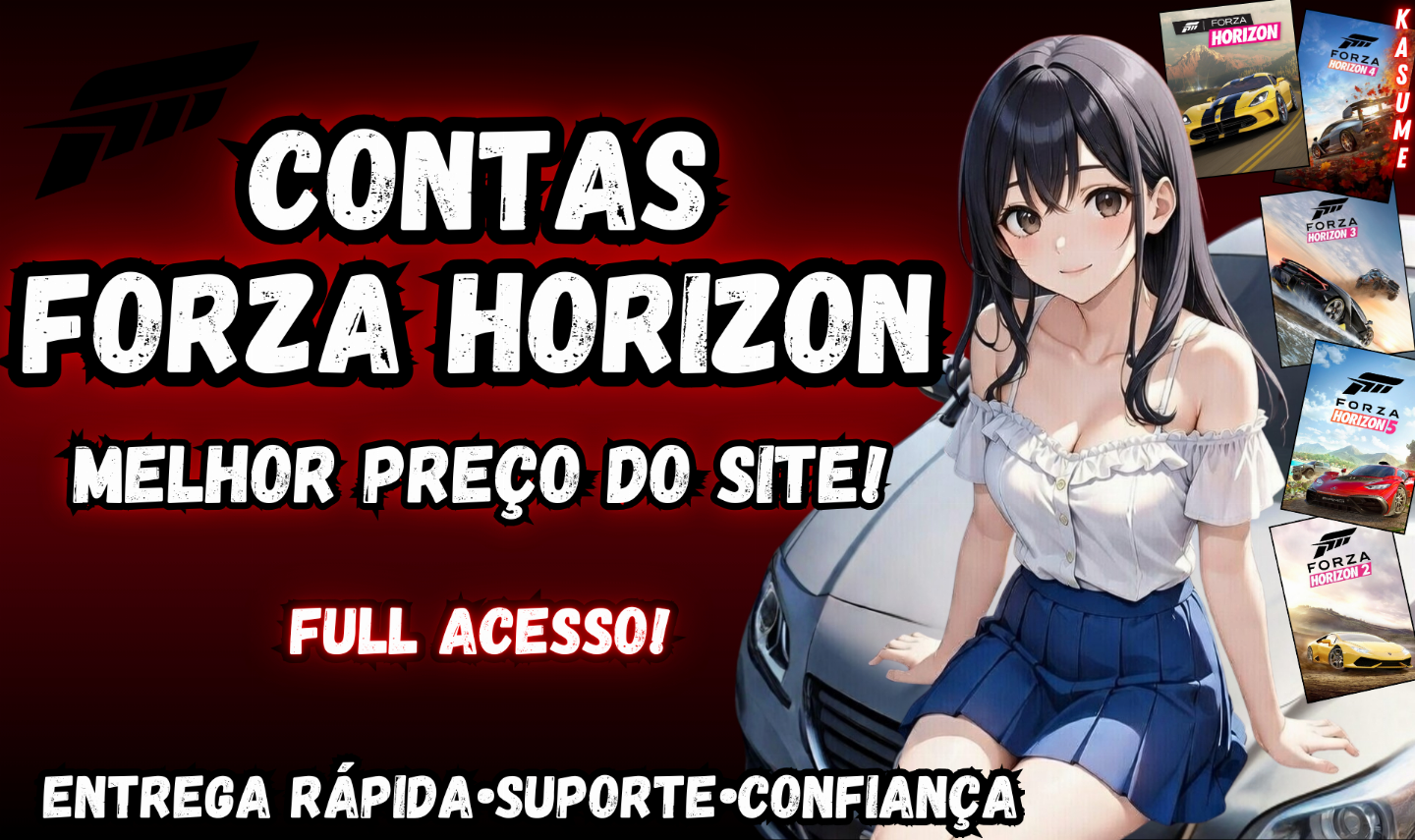 Contas Forza Horizon 4, 5 e Motorsport - Full Acesso | Melhor Preço do Site