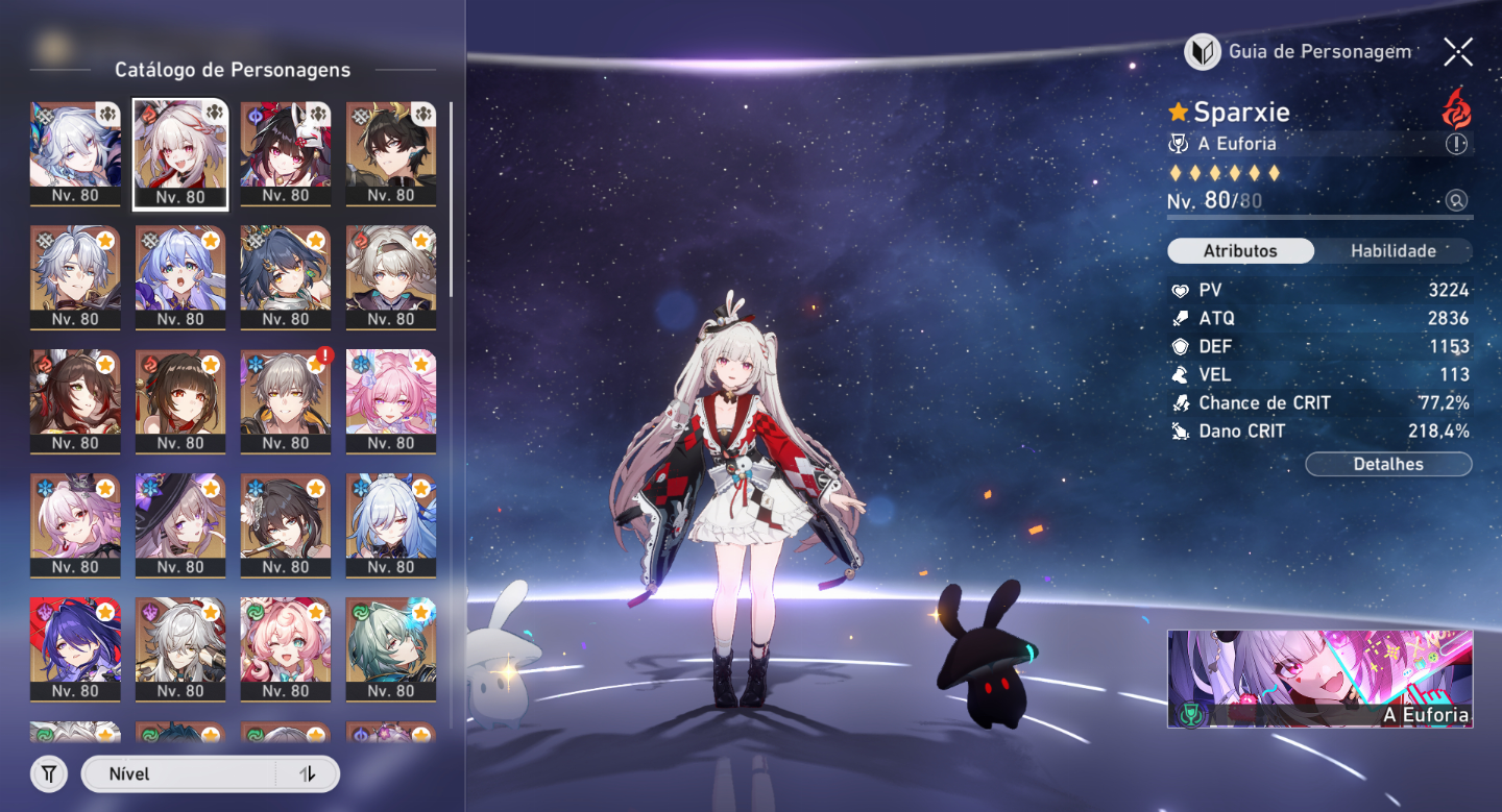 Conta honkai star rail 32 5* endgame + herta e2