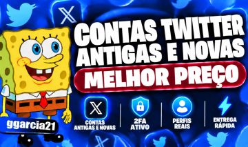 Contas Twitter Antigas e Novas | Melhor Preço