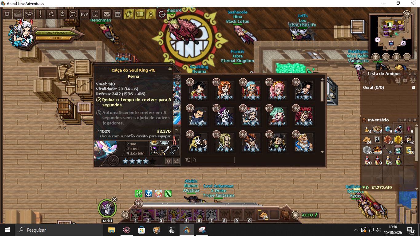 GRAND LINE ADVENTURES | 10.9K | 613 | 97 PERS | FULL +16 | 209 CHAVES | FOUNDER!