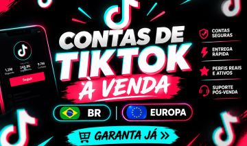 Contas Tiktok Novas & Antigas | Ips: Br, Eua, PT, Uk, NO