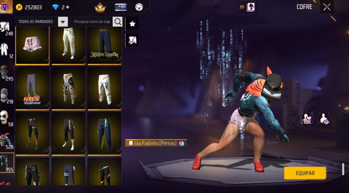 CONTA FREE FIRE 7 ANOS - UNISSEX RARA C/ ANGELICAL,+ 520 PEITORAIS