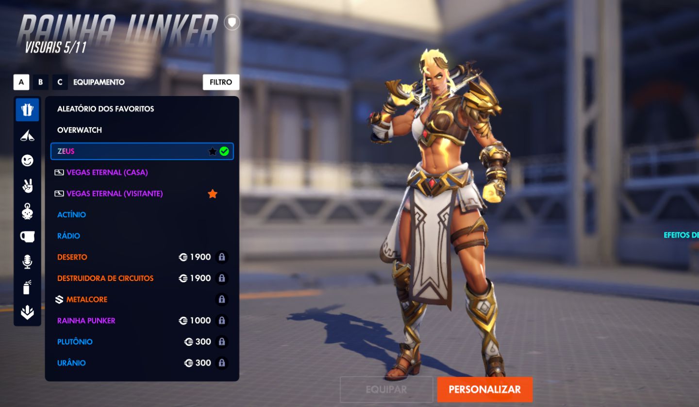 CONTA OVERWATCH MUITAS SKINS DE CAMPEONATO (DOOM TROVÃO/SIGMA MAESTRO)
